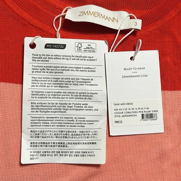 ZIMMERMANN
Striped Tank Midi Dress - Picture 8 of 10